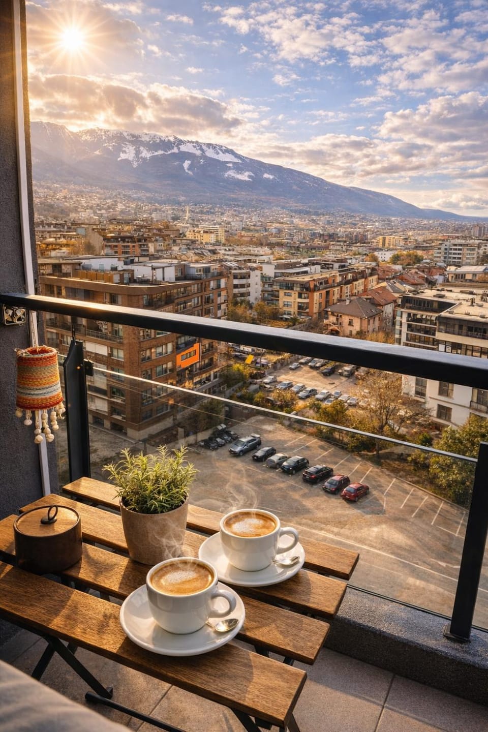 View (from property/room), Balcony/Terrace, Balcony/Terrace, City view, Mountain view