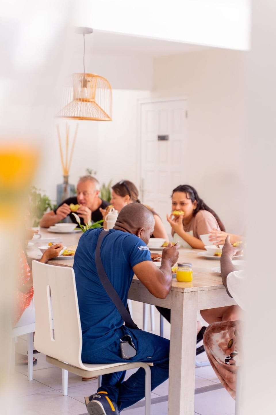 Dining area, group of guests