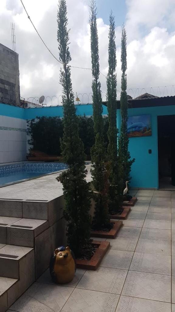 House with swimming pool 600 meters from the beach House in Itanhaém
