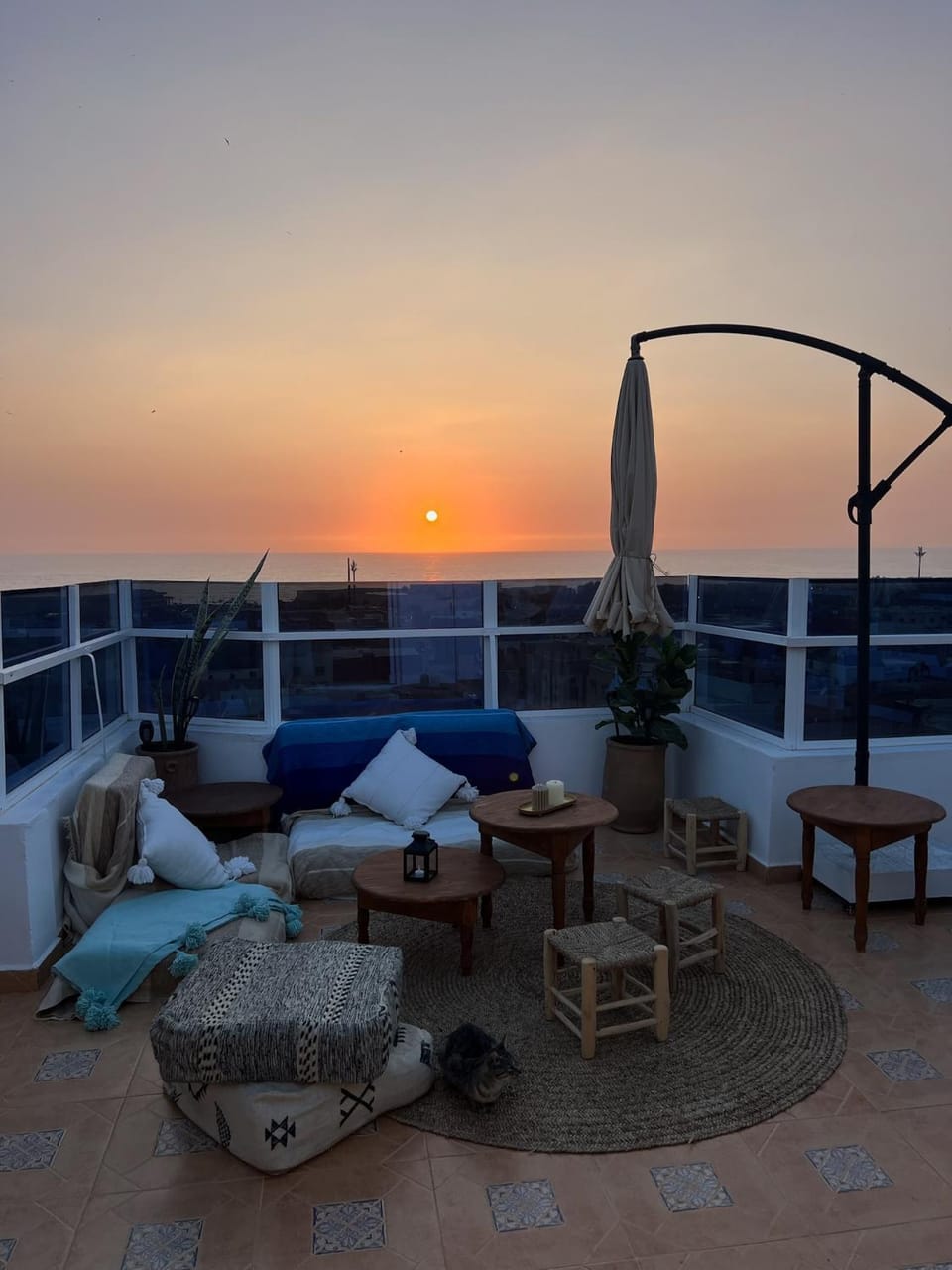 Patio, Balcony/Terrace, Sunset