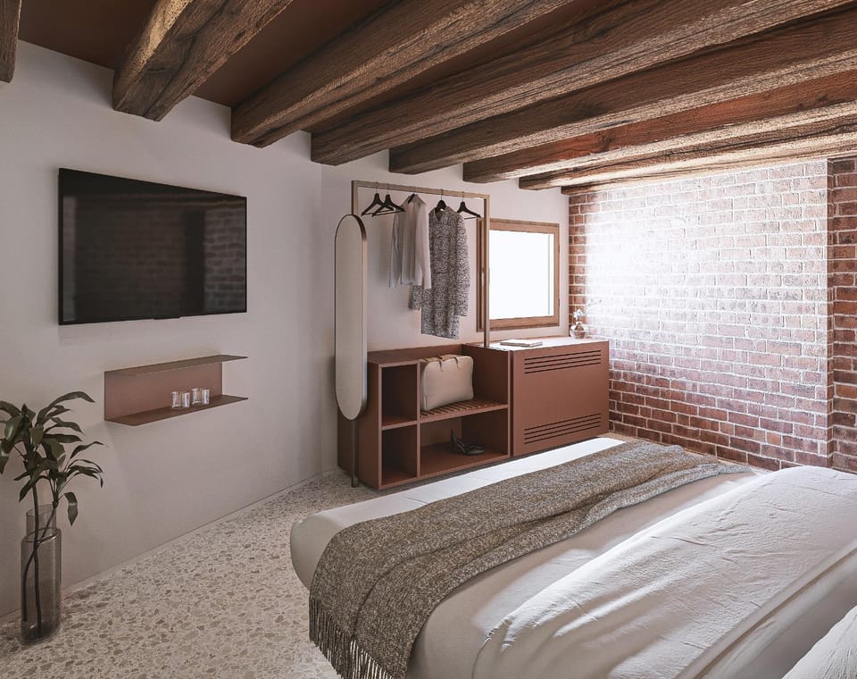Bed, Photo of the whole room, Evening entertainment, Bedroom