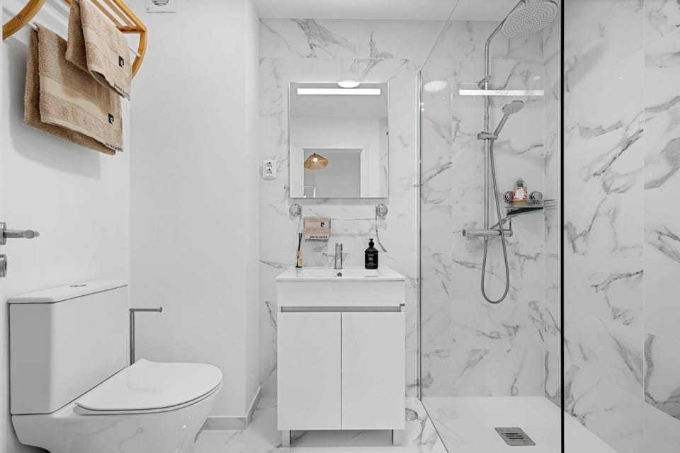 Bathroom, Living room