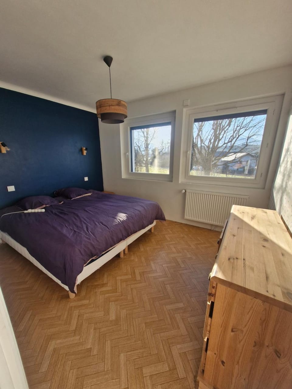 Photo of the whole room, Bedroom, heating