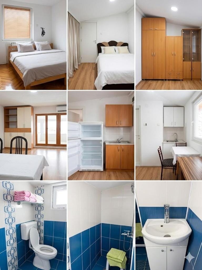 Toilet, Bed, Bathroom, Kitchen or kitchenette, Photo of the whole room, Bedroom