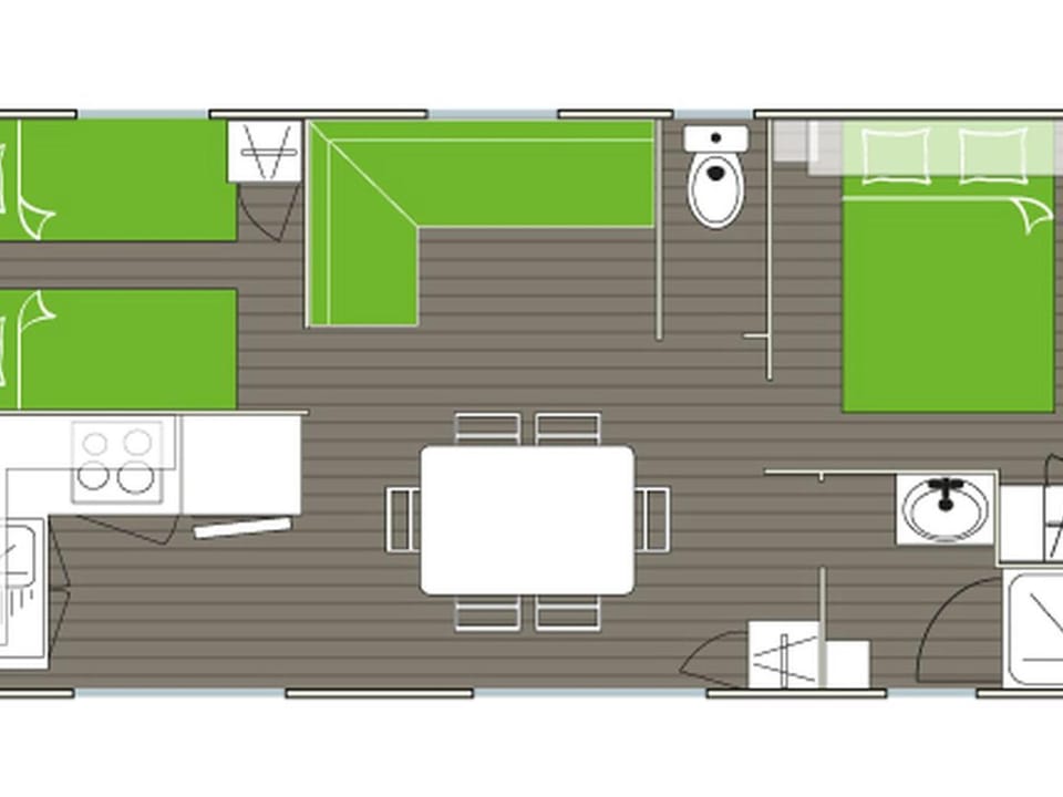 Mobil-home 6 Pers. avec Terrasse à Villecroze - API-1-52-1594 Campground/ 
RV Resort in Salernes