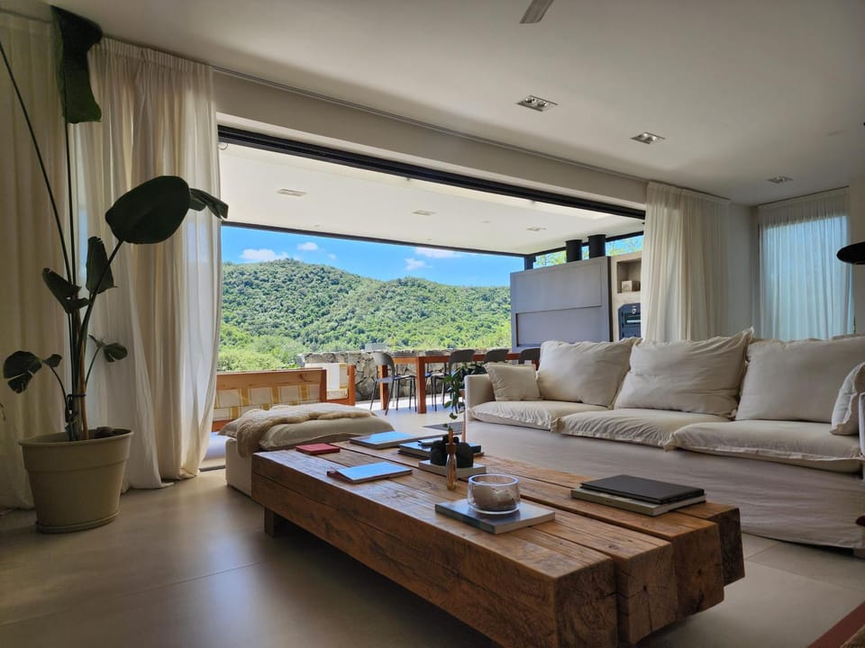 Natural landscape, Living room, Mountain view