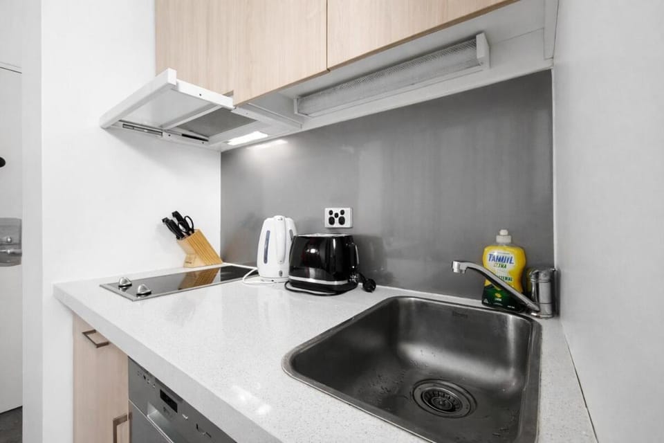 CBD Bank Place Centennial Historic Building Core One Bedroom One Bathroom Apartment 4m Ceiling Height Double Brick Wall Featured Bar Food Downstairs Apartment in Melbourne