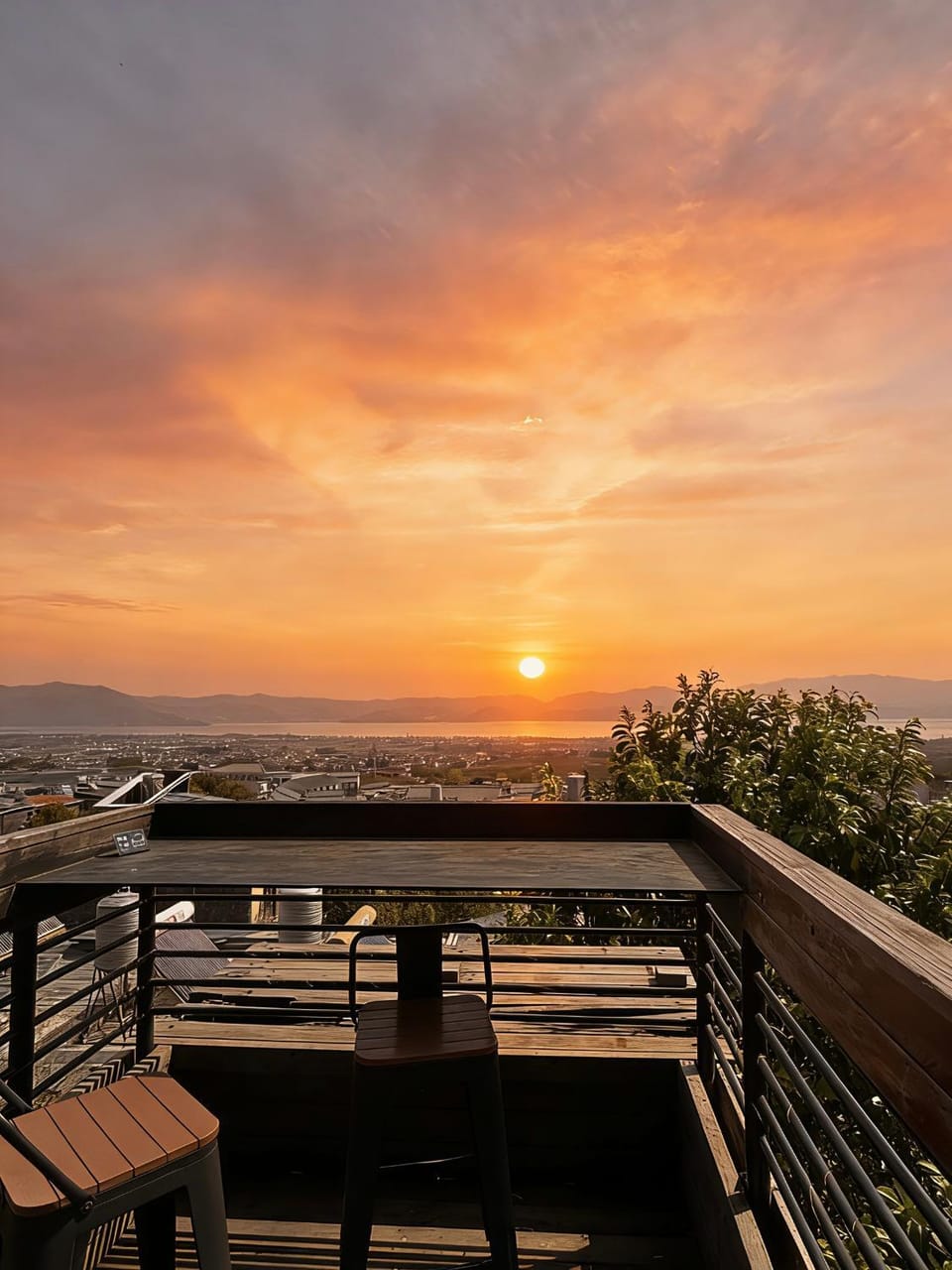 Day, Natural landscape, View (from property/room), Balcony/Terrace, Sea view, Sunrise