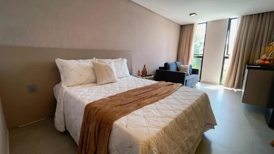 AQ210-Belíssimo Flat p/4 pessoas,1 quadra do mar Apartment in João Pessoa