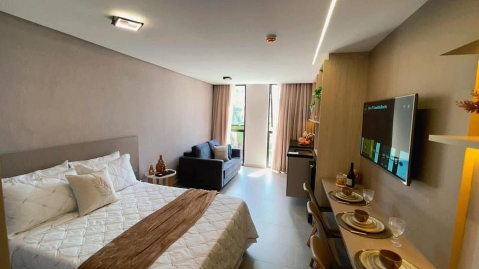 AQ210-Belíssimo Flat p/4 pessoas,1 quadra do mar Apartment in João Pessoa