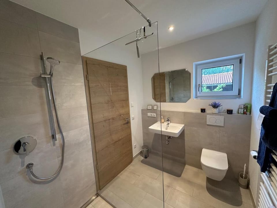 Shower, Toilet, Bathroom, towels