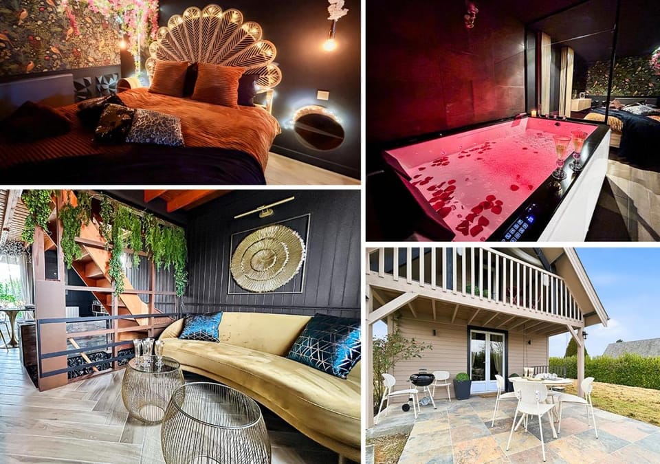 Chalet romantique, sauna, jacuzzi et cinéma House in Lisieux