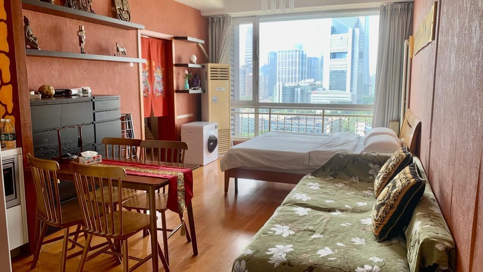 View (from property/room), Living room, Photo of the whole room, City view, Landmark view, air conditioner