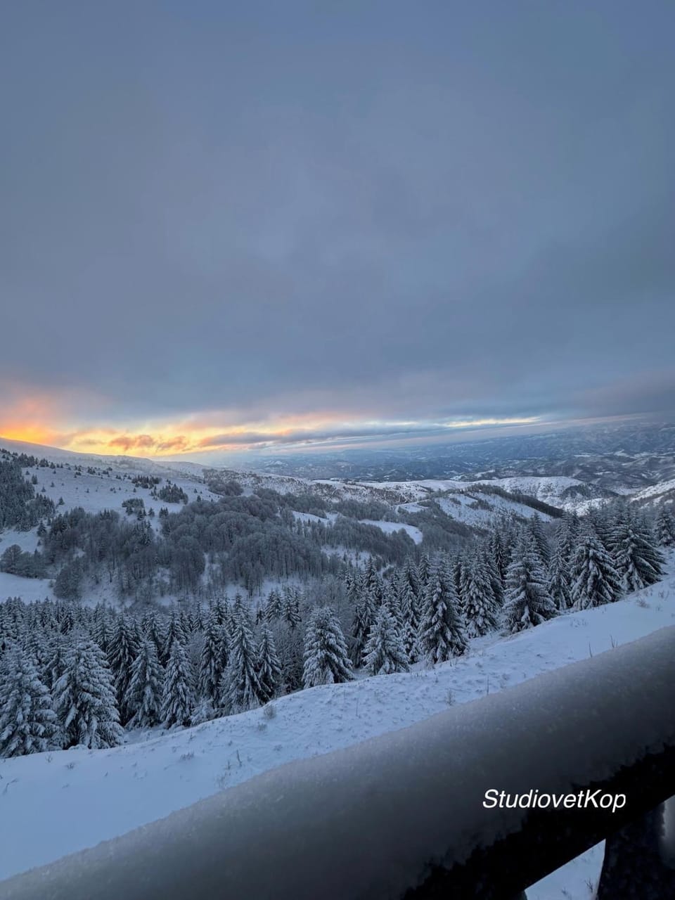 Natural landscape, Winter, Mountain view, Sunrise