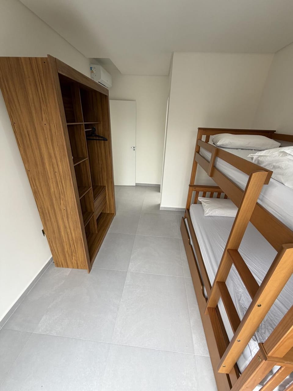 Bedroom, bunk bed, wardrobe