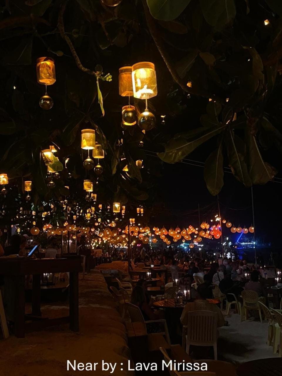 Nearby landmark, Night, Dinner