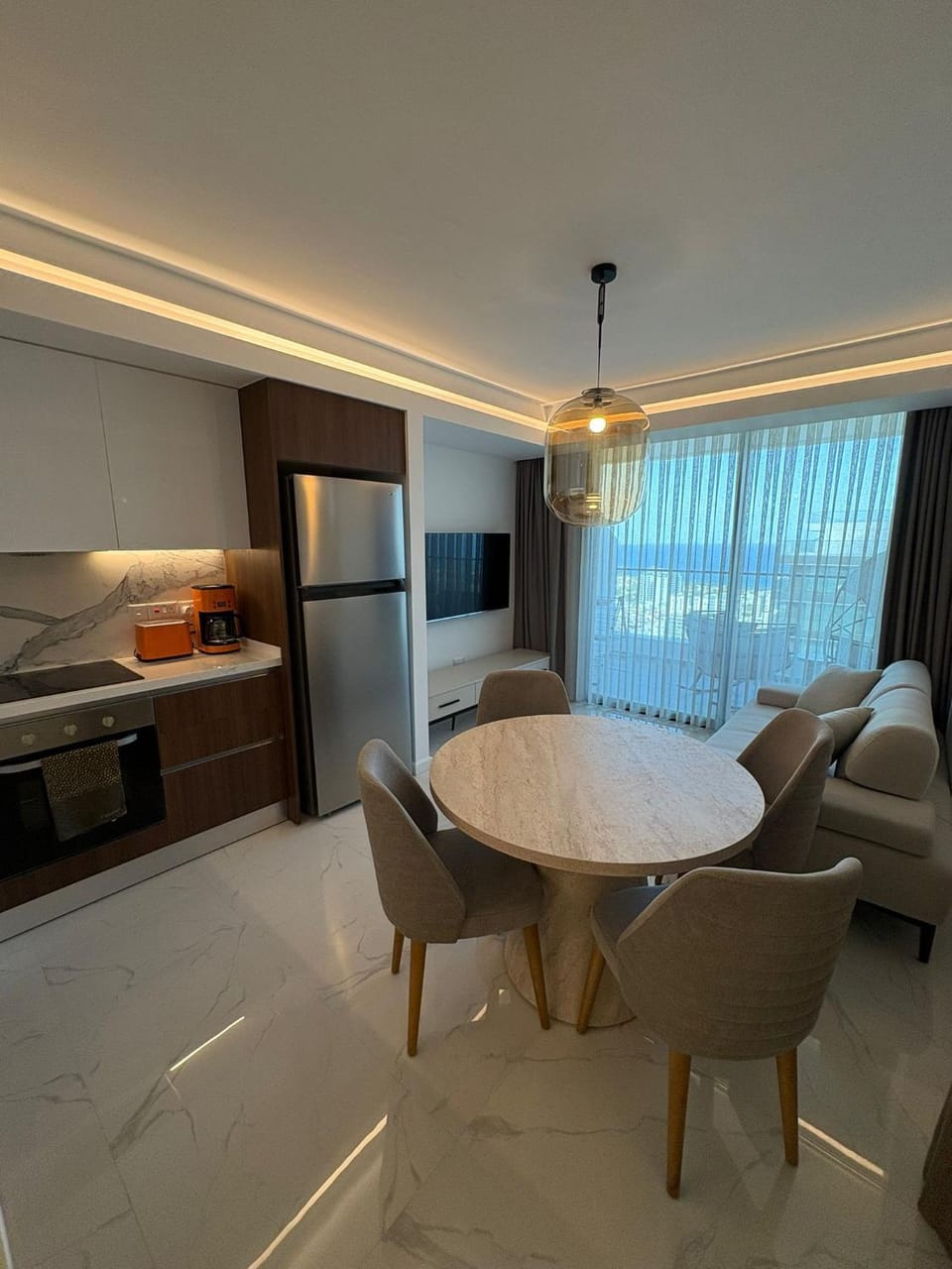 Super Luxury 1 bedroom apartment on 27th floor in Grand Sapphire Apartment in Famagusta District