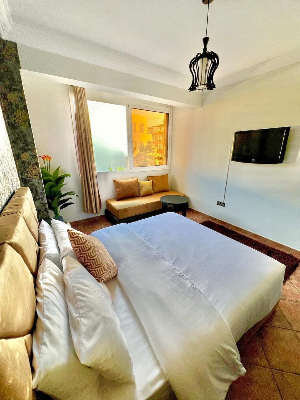 Bedroom, Pool view