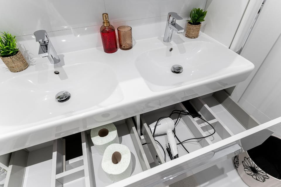 Bathroom, hair dryier