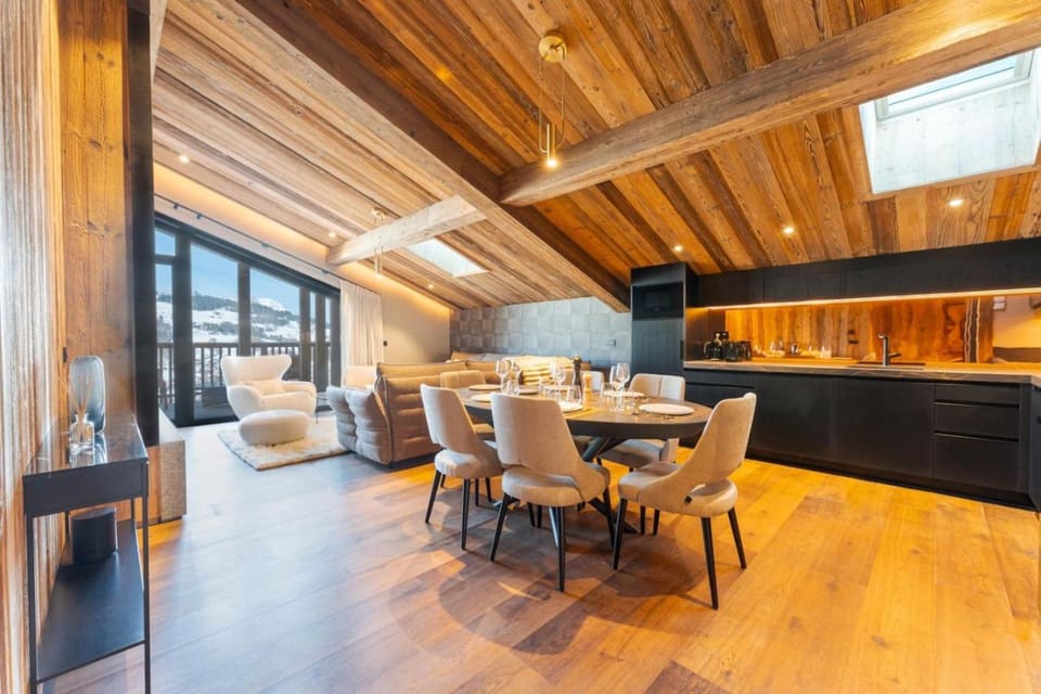 Observatoire Sompteux Loft 3CHBR Elegant Vues Apartment in Megève