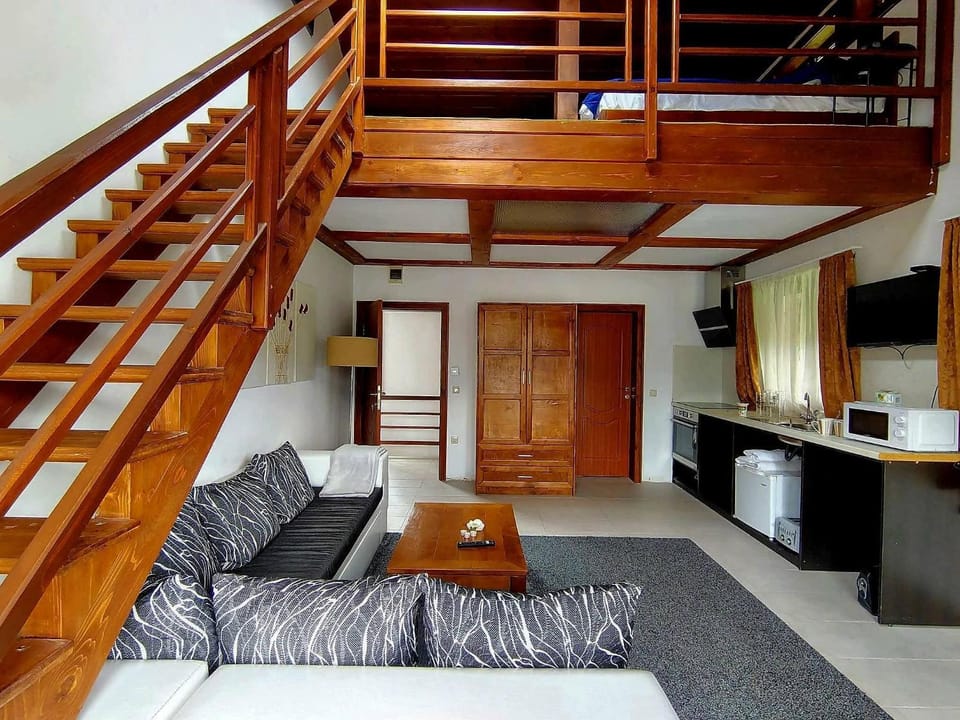 TV and multimedia, Kitchen or kitchenette, Living room, Seating area