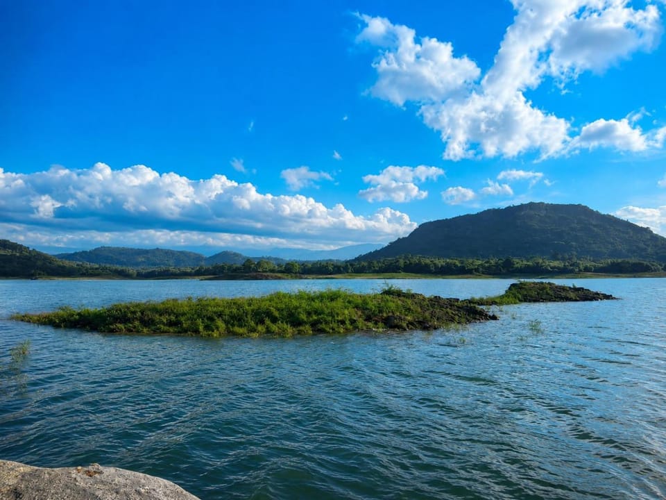 Nearby landmark, Day, Natural landscape, Lake view, Mountain view, River view