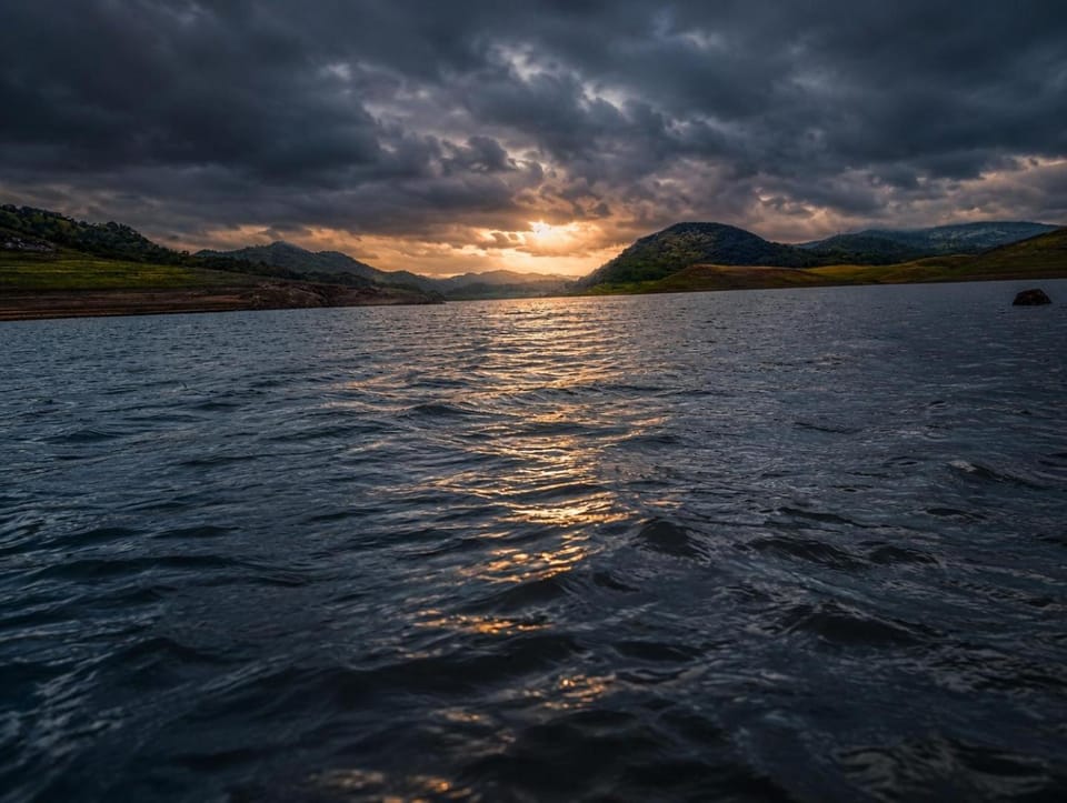 Nearby landmark, Natural landscape, Lake view, Mountain view, River view, Sunset
