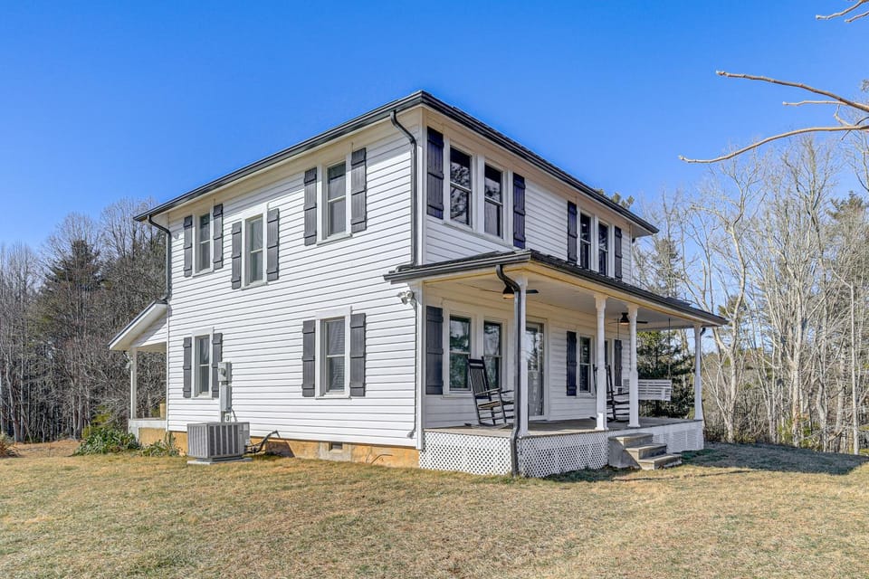 Mtn Views, New River Access & 98 Acres: Galax Gem House in Virginia
