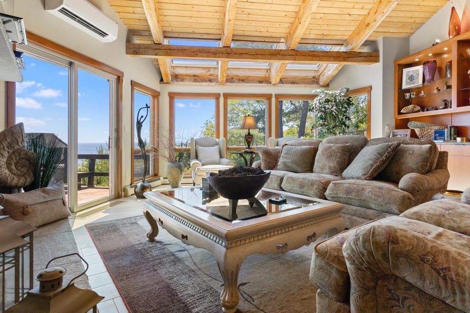 Living room, Seating area, air conditioner