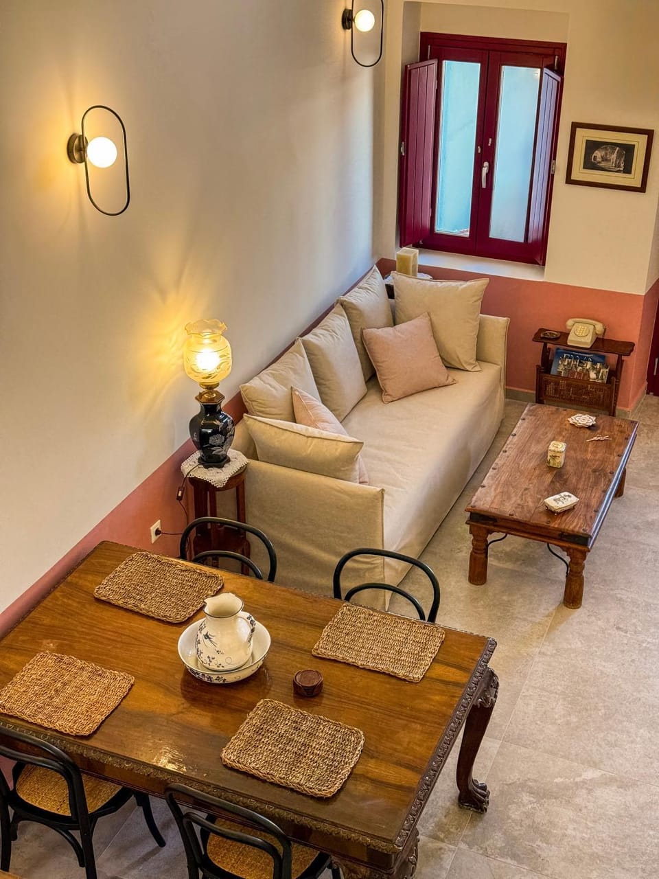 Living room, Seating area, Dining area