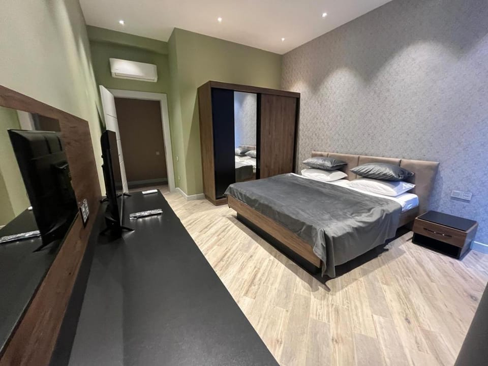 Communal lounge/ TV room, Bed, TV and multimedia, Photo of the whole room, Bedroom, air conditioner