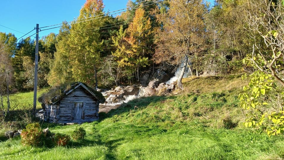 The house by the waterfall House in Vestland