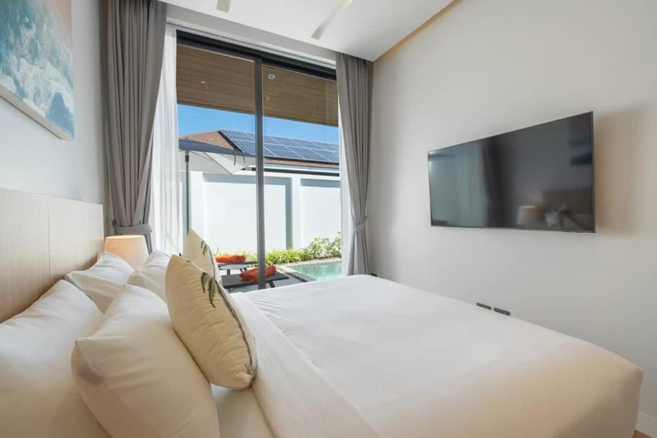 Seaside New 3BR Pool Villa 2-Min Walk to Bangtao Beach l Villa Belplaya Phuket, Bangtao Villa in Choeng Thale