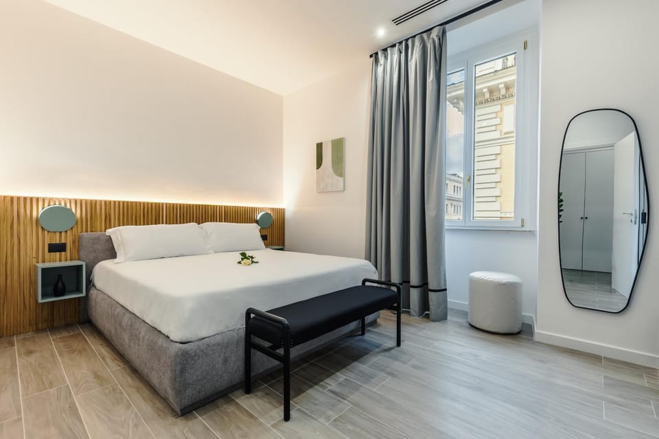Bed, Bathroom, Photo of the whole room, Bedroom