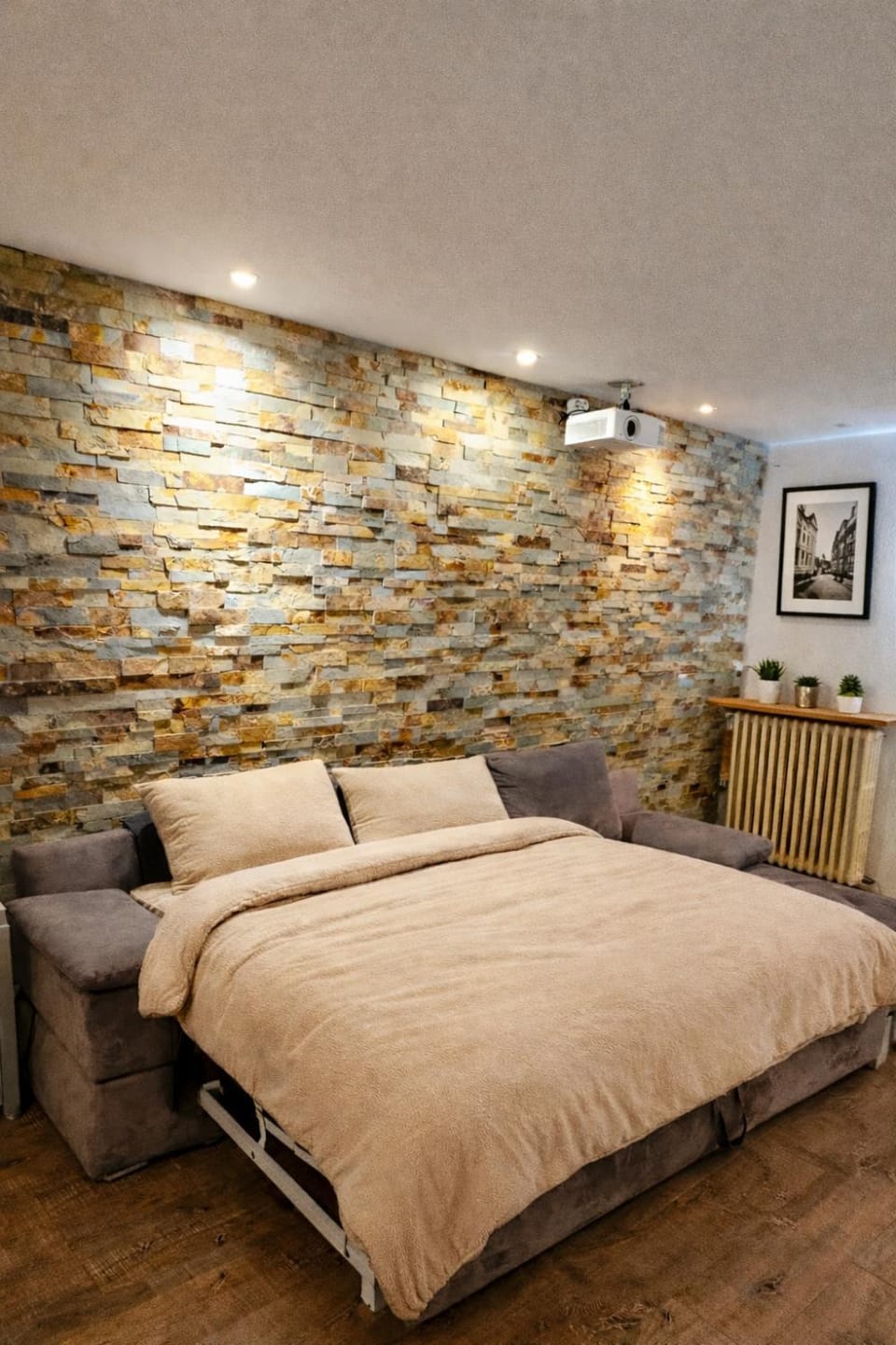 Bed, Living room