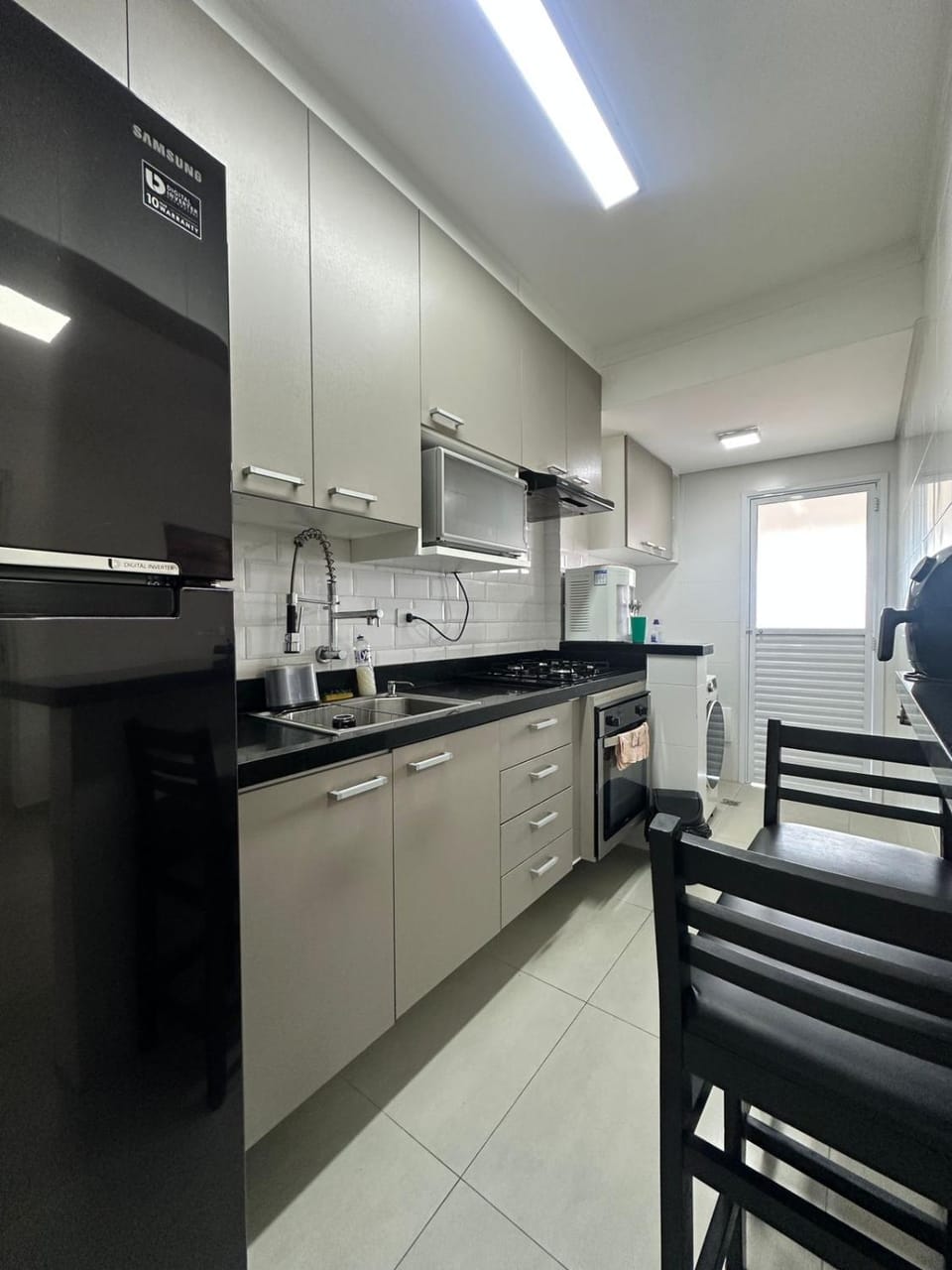 Kitchen or kitchenette, oven, stove