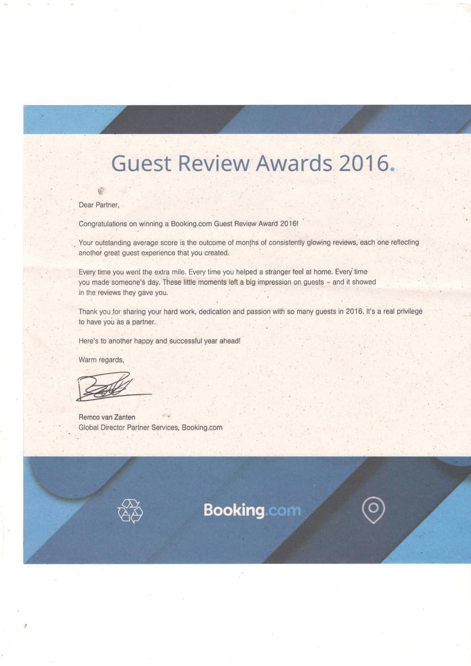 Certificate/Award
