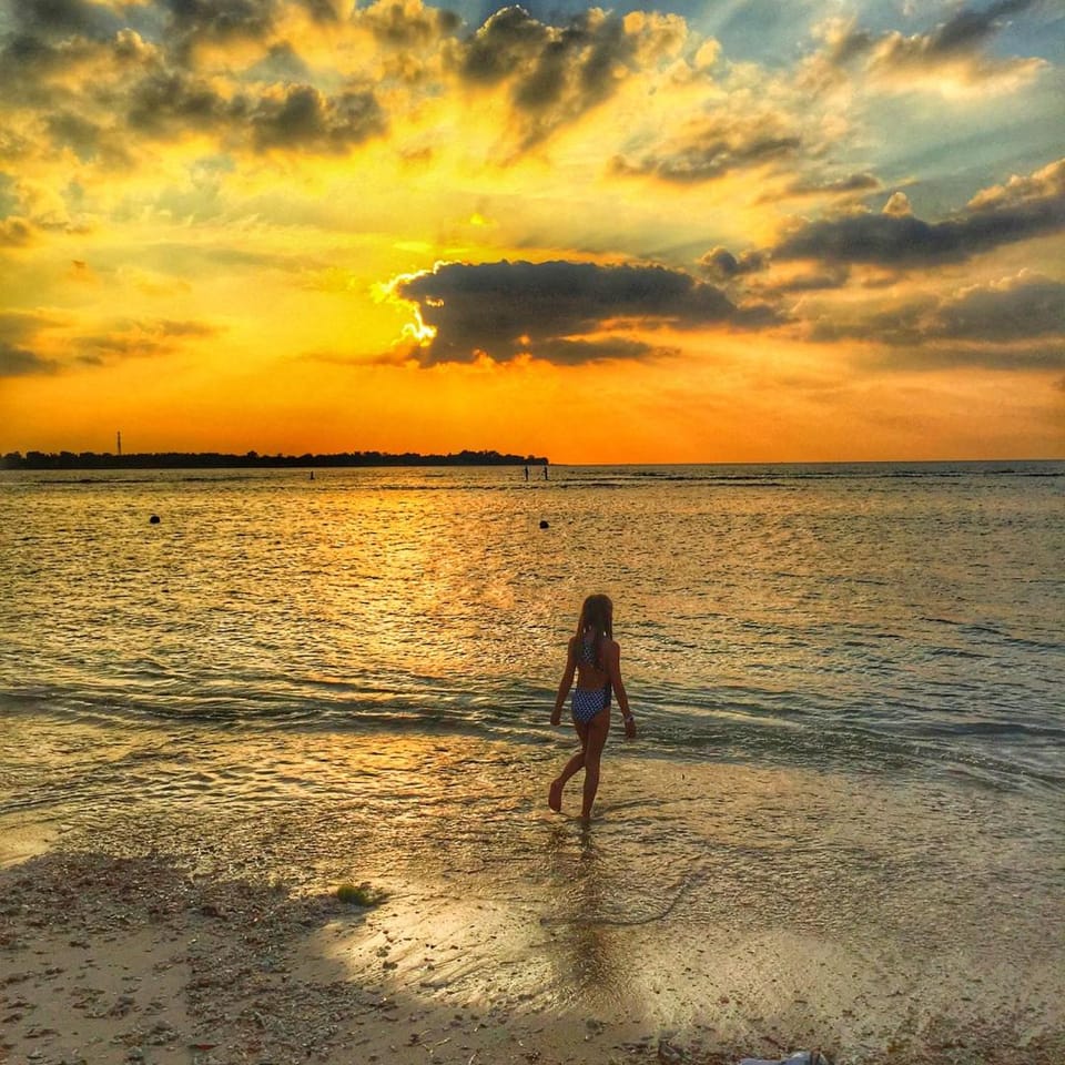 People, Beach, Sunset