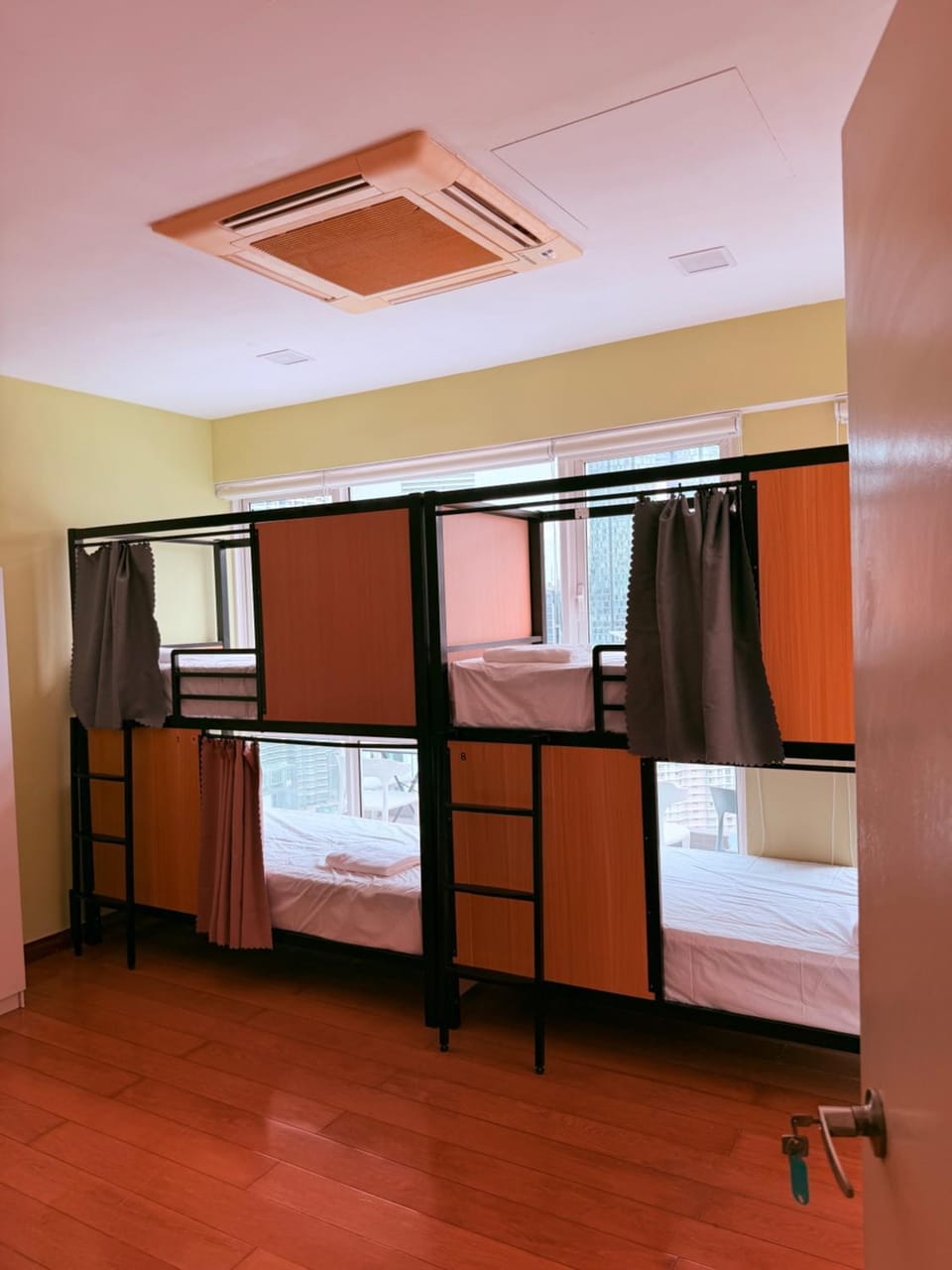 Photo of the whole room, bunk bed