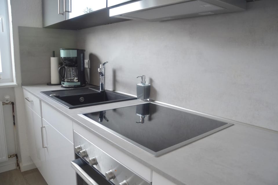 Kitchen or kitchenette, dishwasher
