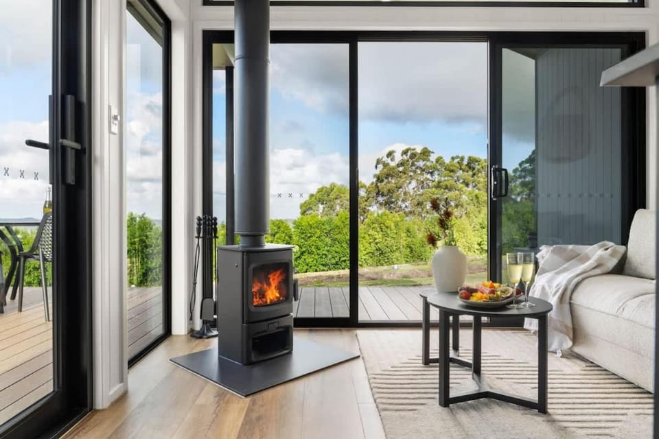 Living room, fireplace