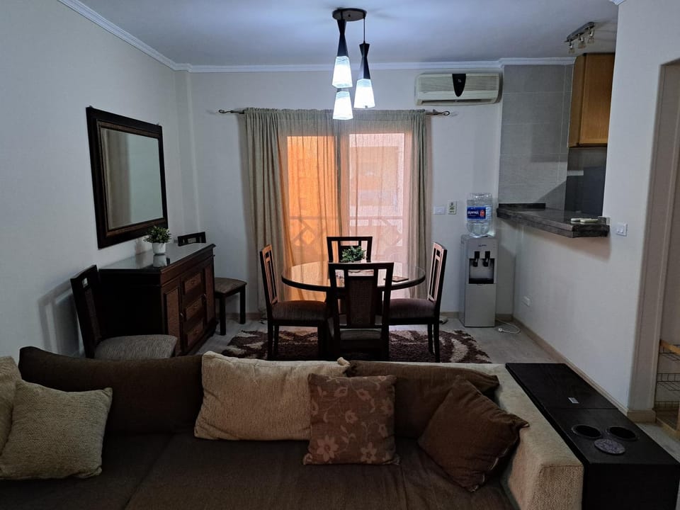 Dining area, air conditioner
