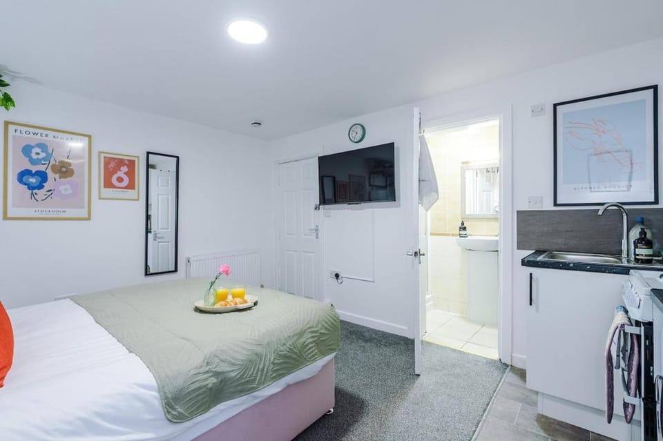 Jephsons Lodge Studio 4 - Free Parking, WiFi, Netflix & Prime, Cosy Basement Studio Apartment in Royal Leamington Spa