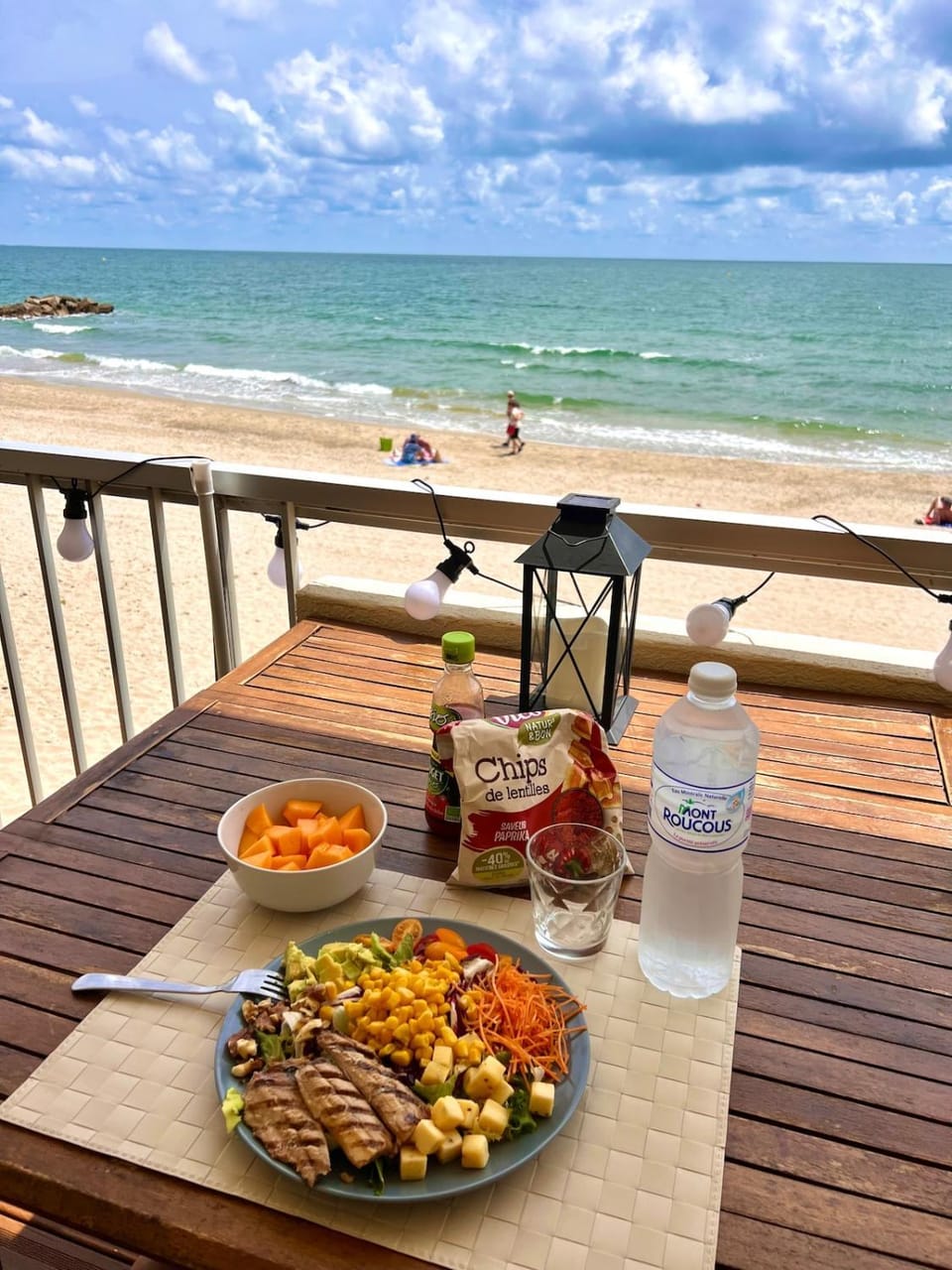 View (from property/room), Balcony/Terrace, Beach, Lunch