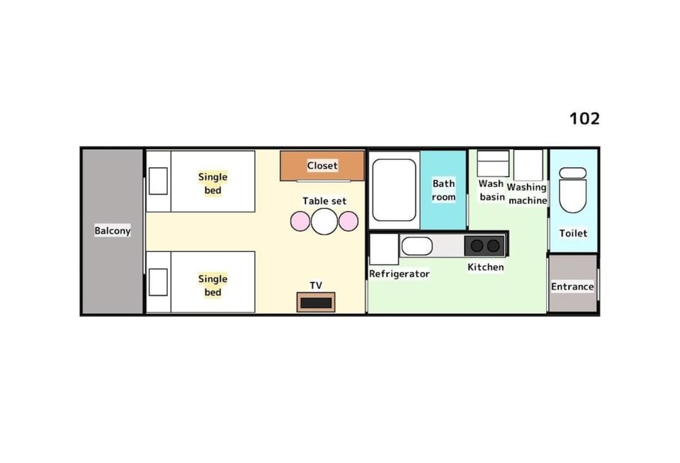 ルビージェ102 Apartment in Osaka