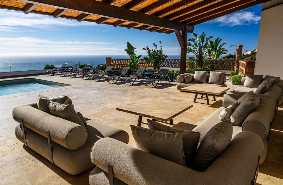 Patio, Seating area, Sea view