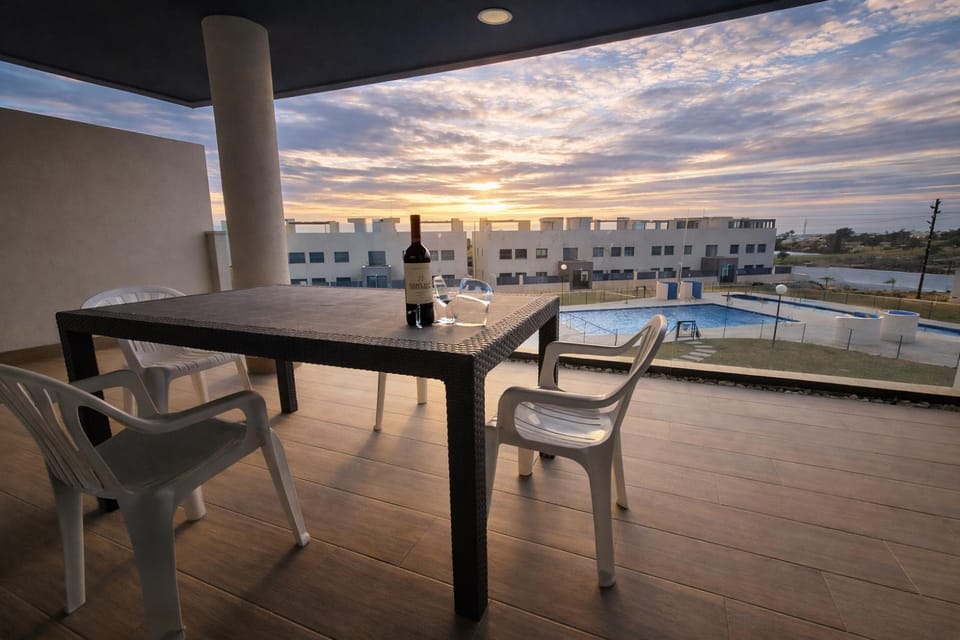 Day, Balcony/Terrace, Pool view, Sunset