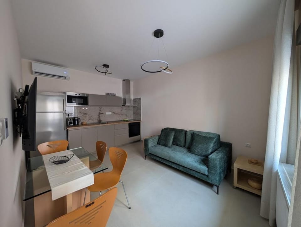 Living room, kitchen