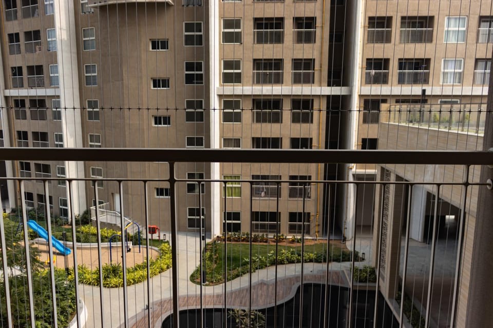 Property building, Day, Garden, View (from property/room), Balcony/Terrace, Garden view