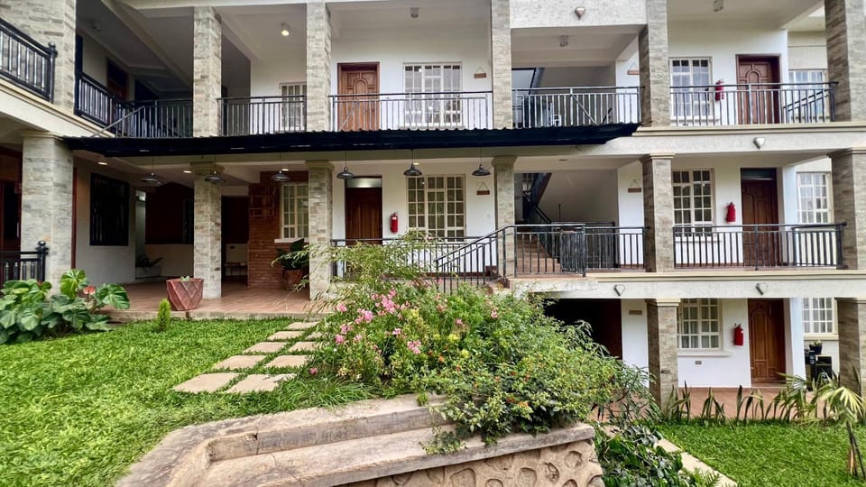 Property building, Day, Garden, View (from property/room), Balcony/Terrace, Garden view
